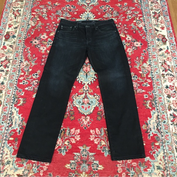 AG Adriano Goldschmied The Graduate Tailored Leg Black Jeans 31/31 - Picture 8 of 8